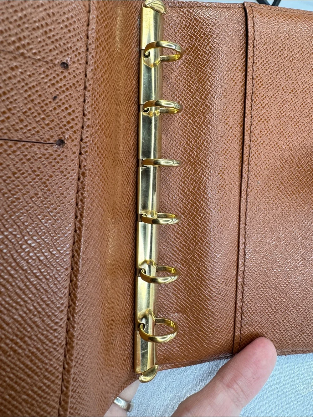 Louis Vuitton LV Monogram Canvas Brown & Gold Agenda Organizer